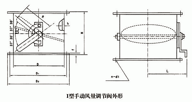 手動風量調(diào)節(jié)閥(圖1)